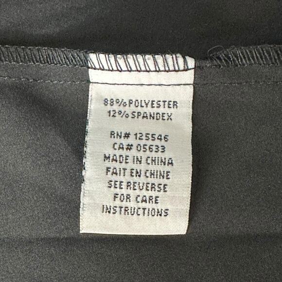 Habitat Top Womens Small Black Button Up Lagenlook Tunic Stretch Oversized Artsy - Picture 7 of 8